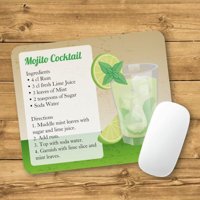 Alfombrilla De Ratón Receta de Mojito (Subido por el creador)