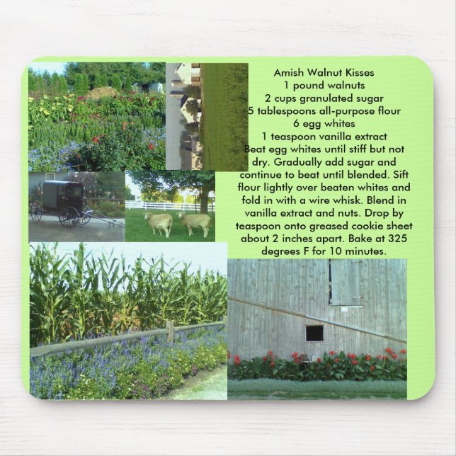Alfombrilla De Ratón Recetas de Amish (Frente)