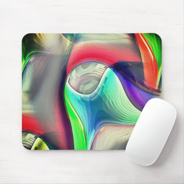 Alfombrilla De Ratón Reciclaje de armas metálicas psicodélicas virtuale (Con ratón)