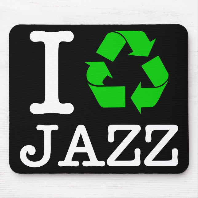 Alfombrilla De Ratón Reciclar Jazz (Frente)
