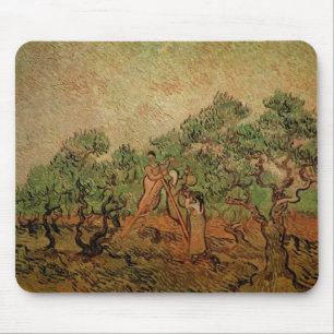 Alfombrilla De Ratón Recolección de aceitunas por Vincent van Gogh