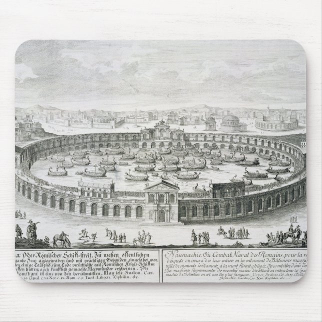 Alfombrilla De Ratón Reconstrucción de una batalla naval romana, de (Frente)