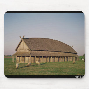 Alfombrilla De Ratón Reconstrucción de una casa del siglo XI de Viking