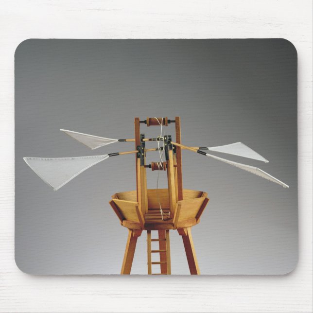 Alfombrilla De Ratón Reconstrucción modelo del diseño de da Vinci (Frente)