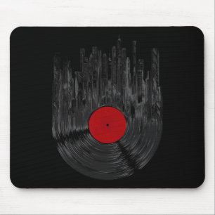 Alfombrilla De Ratón Récord de vinilo Sunset Retro Tur de registro de v