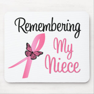Alfombrilla De Ratón Recordando a mi sobrina - conciencia del cáncer d