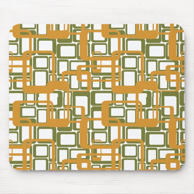 Alfombrilla De Ratón Rectángulos modernos más abiertos a mediados del s (Frente)