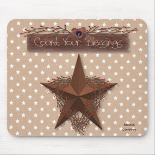 Alfombrilla De Ratón Recuento primitivo tus bendiciones Mousepad