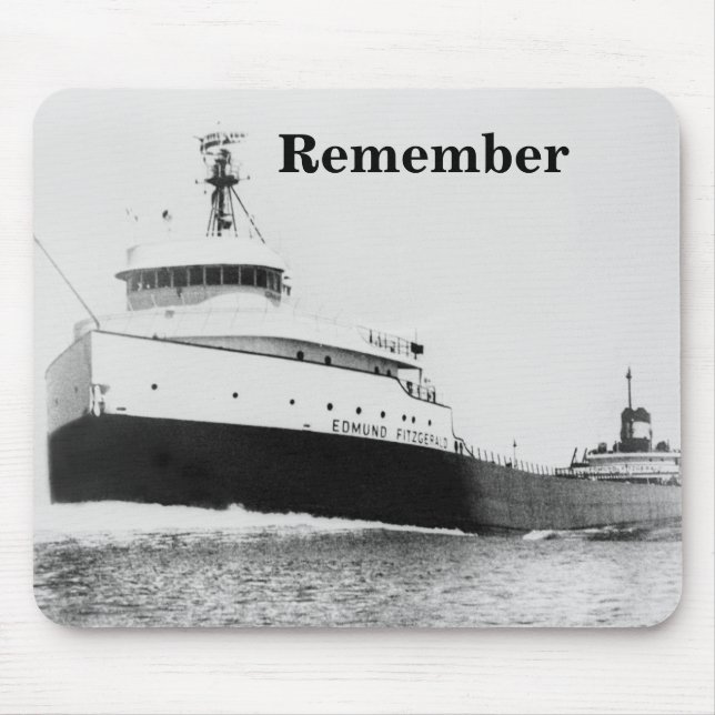 Alfombrilla De Ratón Recuerde: El Edmund Fitzgerald (Frente)