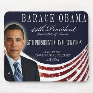 Alfombrilla De Ratón Recuerdo 2013 de la inauguración de Obama Mousepa