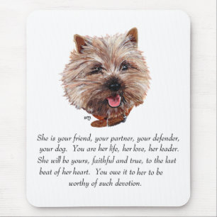 Alfombrilla De Ratón Recuerdo de Cairn Terrier - HEMBRA