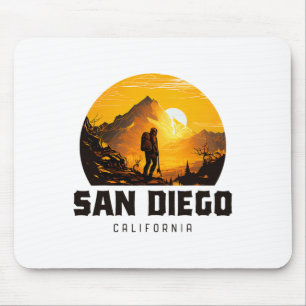 Alfombrilla De Ratón Recuerdo de senderismo al aire libre de San Diego 
