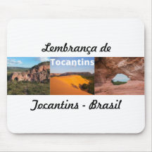 Alfombrilla de ratón recuerdo de Tocantins Brasil