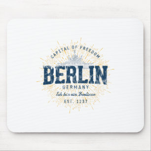 Alfombrilla De Ratón Recuerdo de vacaciones en Alemania Berlín vintage