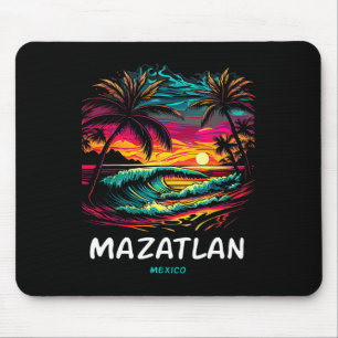 Alfombrilla De Ratón Recuerdo de vacaciones palmera Mazatlán
