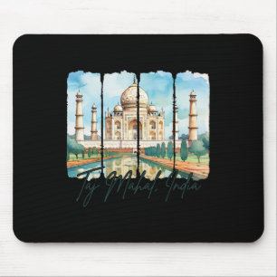 Alfombrilla De Ratón Recuerdo de viaje a la India Taj Mahal viaje Taj M