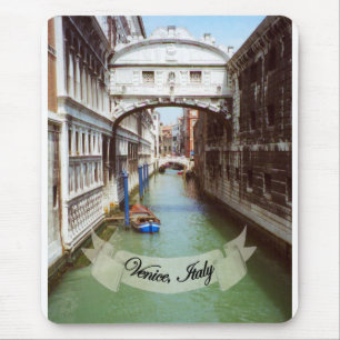 Alfombrilla De Ratón Recuerdo del puente de Venecia Italia de suspiros