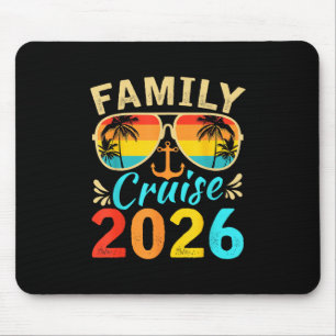 Alfombrilla De Ratón Recuerdos de crucero familiar 2026 Viaje de verano