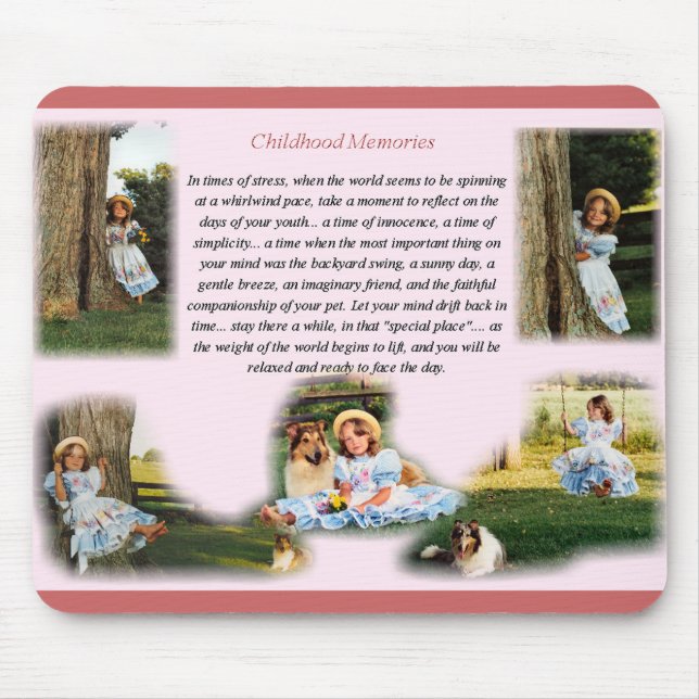 Alfombrilla De Ratón Recuerdos de infancia Inspiradores (Frente)