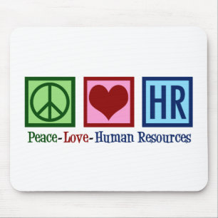 Alfombrilla De Ratón Recursos Humanos Paz Amor HR