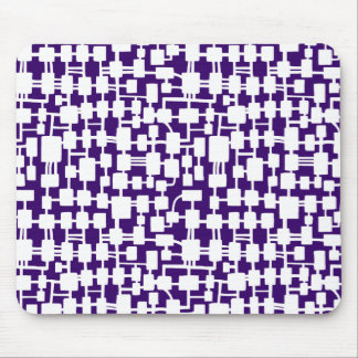 Alfombrilla De Ratón Red abstracta - Blanco sobre morado oscuro 330066