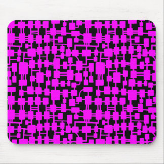 Alfombrilla De Ratón Red abstracta - Magenta en negro