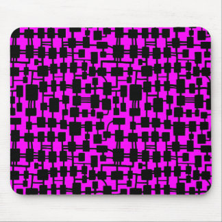 Alfombrilla De Ratón Red abstracta - Negro sobre Magenta FF00FF