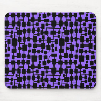 Alfombrilla De Ratón Red abstracta - Negro sobre morado 9966FF