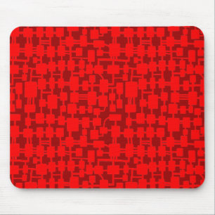 Alfombrilla De Ratón Red abstracta - Rojo sobre el marrón 990000