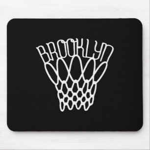 Alfombrilla De Ratón Red de baloncesto vintage de la ciudad de Brooklyn