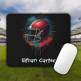 Alfombrilla De Ratón Red Green Football Helmet Kids Mousepad