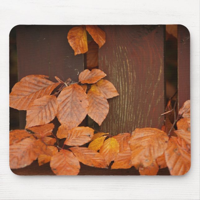Alfombrilla De Ratón Red Leaves Mousepad (Frente)