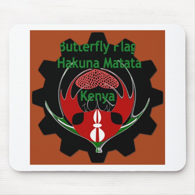 Alfombrilla De Ratón Red Matata Kenya spoke (Frente)