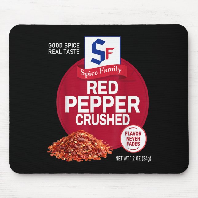 Alfombrilla De Ratón Red Pepper Crushed Sce Group Family Matching Hallo (Frente)