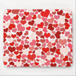 Alfombrilla De Ratón Red Pink Love Hearts Mosaic<br><div class="desc">Red and pink heart mosaic pattern.</div>