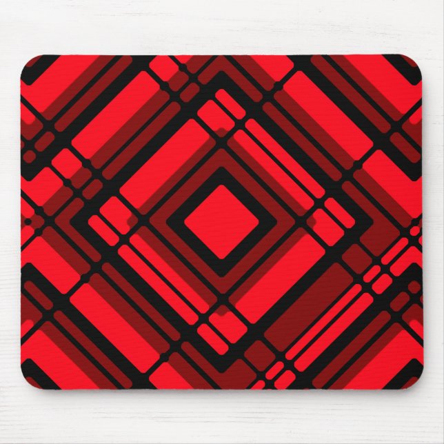 Alfombrilla De Ratón Red Plaid (Frente)