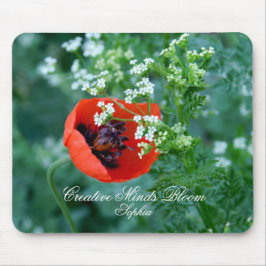 Alfombrilla De Ratón Red Poppy Art Personalized Mouse Pad