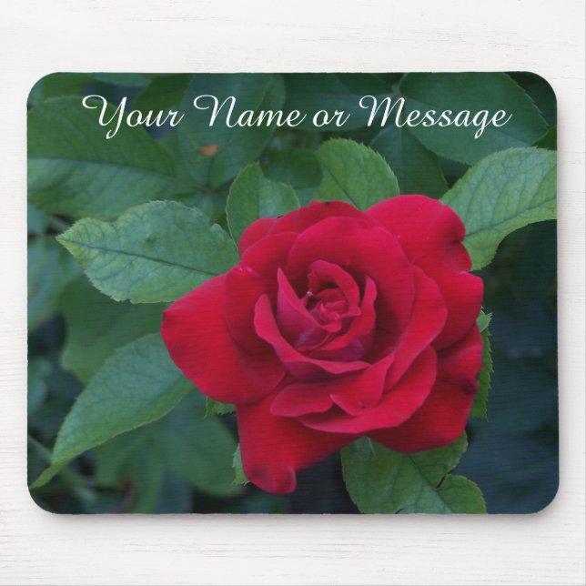 Alfombrilla De Ratón Red Rose Close (Frente)