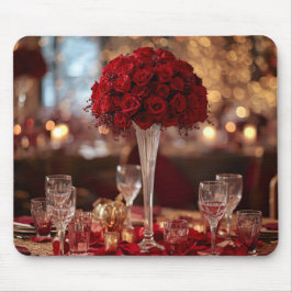 Alfombrilla De Ratón Red Rose Romantic Valentine Office Desk Mouse Pad