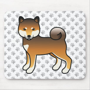 Alfombrilla De Ratón Red Sesame Shiba Inu Cartog & Paws