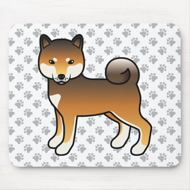 Alfombrilla De Ratón Red Sesame Shiba Inu Cartog & Paws (Frente)