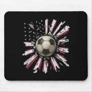 Alfombrilla De Ratón Red-white-blue Soccer Ll Explosion Grunge Street S