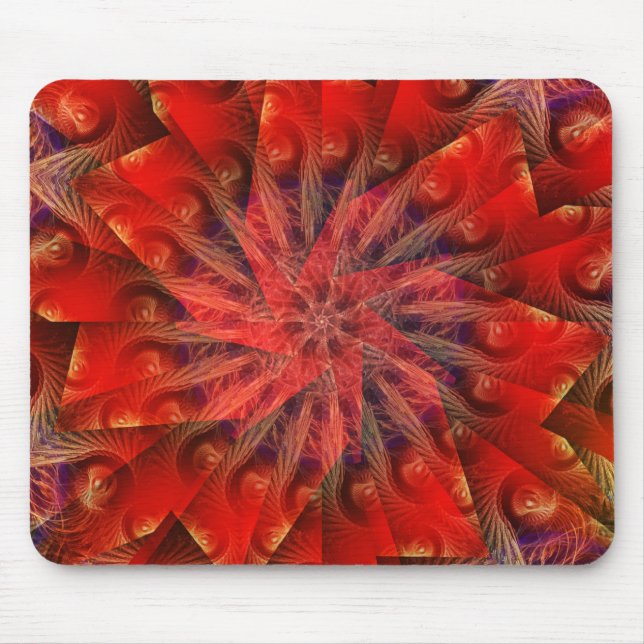 Alfombrilla De Ratón RedFractal Swirl Mousepad (Frente)