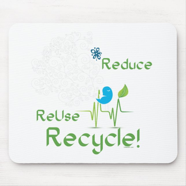 Alfombrilla De Ratón Reducir birdBLK (Frente)