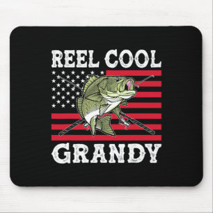 Alfombrilla De Ratón Reel Cool Grandy 4 de Julio Bandera Americana Patr