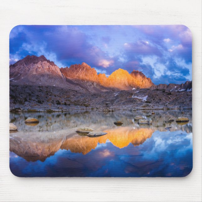 Alfombrilla De Ratón Reflejo de montaña, California (Frente)