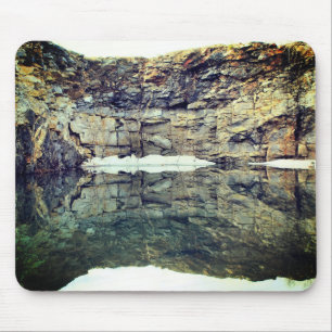 Alfombrilla De Ratón Reflejo de pared de cantera de granito #1 Naturale