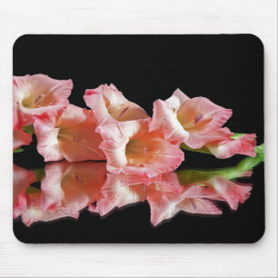 Alfombrilla De Ratón Reflexión de Gladiolus rosa