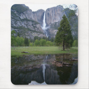Alfombrilla De Ratón reflexión de las cataratas de Yosemite