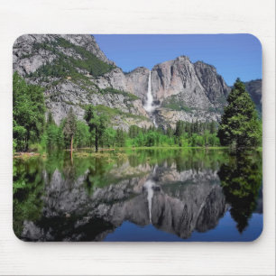 Alfombrilla De Ratón Reflexión de las cataratas de Yosemite